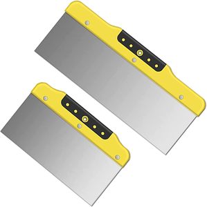 Ensemble de couteaux à mastic pour cloisons sèches, spatules en acier inoxydable avec lame conique pour la décoration murale, outils à main (8'', 12'') - Product Image 1