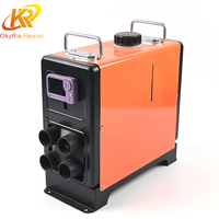 Chauffage d'appoint diesel vertical OkyRie AX57V 5KW, léger (7kg), avec écran LCD numérique et télécommande