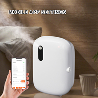 Diffuseur d'huiles essentielles sans eau à deux fluides, électrique, en plastique, mural, contrôlé par application, 300 ml, garantie 1 an, fonctionnement silencieux