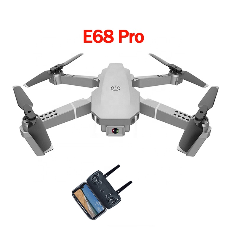 Лидер продаж, профессиональный складной мини-Дрон 4k для детей с камерой, радиоуправляемые складные Дроны с голосовым управлением E68 4k