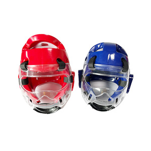 Le masque facial du casque de taekwondo est détachable. Équipement de protection transparent professionnel pour la pratique du kickboxing. - Product Image 4