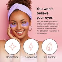 Etiqueta privada Vegan 24K Gold Under Eye Mask Reduce las ojeras Bolsas Antiarrugas Gel Parches para los ojos para todo tipo de piel Autocuidado