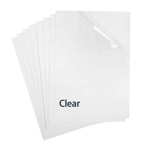 <span class=keywords><strong>Feuille</strong></span> d'autocollants <span class=keywords><strong>A4</strong></span> transparents en PVC, film en papier clairement adhésif, étiquette <span class=keywords><strong>laser</strong></span>/jet d'encre personnalisée pour emballage cosmétique - Product Image 1