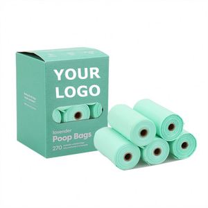Rouleau de sacs à déchets pour chien biodégradables avec logo personnalisé, rouleau de sacs à déchets pour chien anti-fuite, sacs à déchets pour animaux de compagnie, sacs à déchets pour chien - Product Image 1