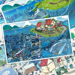 7 Adesivi per Confezione con Tema Gatti, Serie Another World, Adesivi 3D Fai-da-Te per Scene in Miniatura, Antistress per Bambini - Product Image 3