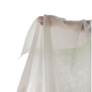 Simple Sheer Curtains White Polyester Pencil Pleat Rod Installation Light Transmission Modern Style Living Room Balcony Use - Product Image 4