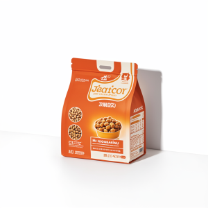 Sac d'emballage alimentaire carré à fond plat de qualité alimentaire, scellé sur 3 côtés, pour aliments pour animaux de compagnie, litière pour chat, sushi, lait, personnalisable et recyclable - Product Image 1