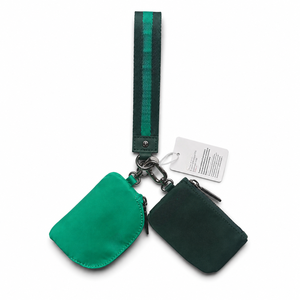 USA Warehouse Sparkling Wrist Strap Dual <b>Small</b> Nylon Pouch Gold Hardware Ladies Coin Lipstick <b>Purse</b> Keychain Wallet - Product Image 1