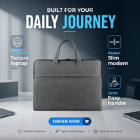 Sac d'ordinateur portable de mode en gros pour hommes, mallette d'affaires multi-poches pour documents de bureau et conférences
