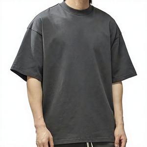 Camiseta de Algodón Orgánico para Hombre, Estilo Oversize, Ecológica, Diseño Liso, Corte Cuadrado - Product Image 3
