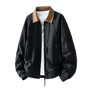 Logotipo personalizado primavera otoño e invierno nuevo cuello alto chaqueta impermeable al aire libre traje de senderismo para hombres chaqueta suelta - Product Image 2