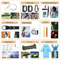 Kit de survie tactique en gros, sac de premiers secours étanche Molle, équipement de survie pour le camping en plein air, la voiture et les catastrophes (séisme)