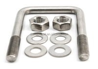 Support en U en acier, pince en U, support de fixation en U