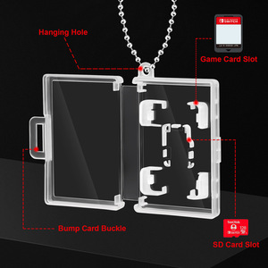 Pour Nintendo pour <span class=keywords><strong>Switch</strong></span> 2 <span class=keywords><strong>OLED</strong></span> carte boîte de <span class=keywords><strong>rangement</strong></span> en plastique TF carte mémoire porte-clés étui avec 2 cartes de jeu capacité de stockage - Product Image 2