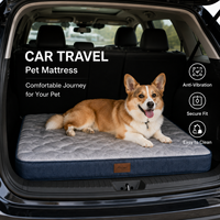Matelas pour animaux de compagnie Kennel 8 cm, en silicone rafraîchissant, doux, respirant, durable, pour voyages, offrant un bon soutien pour chiens et chats