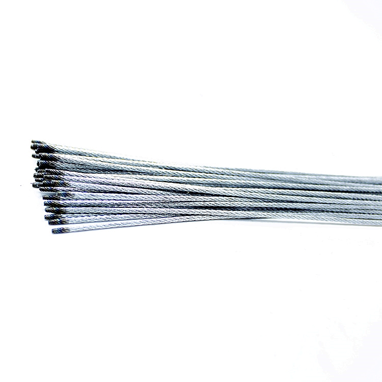 Bicycle Brake Gear Shift Cable Inner Wire Galvanized Steel Wire Rope Construction 1x19 Inner Wire for Mtb Road