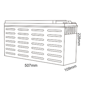 Batería de Gel de Ciclo Profundo de Plomo-Ácido con Terminal Frontal Mhb MR100-12A de 12V 100Ah para Sistema de Almacenamiento de Energía Solar y Estación de Energía - Product Image 2