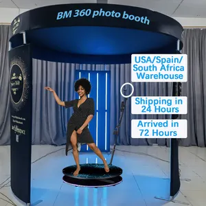 2023 Best Choice 360 Photo Booth USA Warehouse Commercial Rental Photo Booth 360 Props For Wedding Party 360 Video Booth