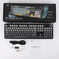 Baru 2026 AULA F108 Tiga Mode Kustom USB Hot-swappable RGB Backlit PBT 2.4Ghz Nirkabel Tata Letak Amerika 108-tombol Mekanik Gaming