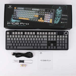 Teclado mecánico para juegos AULA F108 2026, de 108 teclas, con retroiluminación RGB, intercambiable en caliente, diseño americano, tres modos y personalizable - Product Image 4