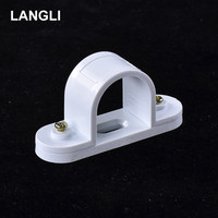 Clip de tuyau en PVC plastique 16/20/25/32/40 mm, support de tuyau d'arrosage de jardin, serrage de tube en U, fixation de tuyau