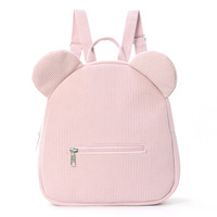 Nouveau Sac à Dos Décontracté pour Enfants 2025, Motif Ours, en Peluche Douce, Imperméable, Doublure Polyester, Dessin Animé, 21L, 12 Pouces, Fermeture Éclair