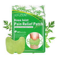 12 Patchs Chauffants Naturels à l'Armoise pour Soulager les Douleurs Articulaires du Genou, Soutien Herbal de Qualité Médicale, Certifiés NDC CE
