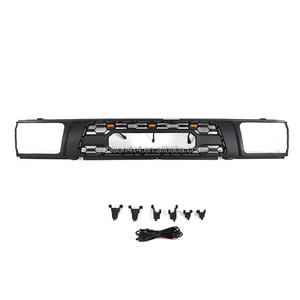 Gobison Auto Tuning Accessories Parts Grille de pare-chocs avant avec lumières LED pour <span class=keywords><strong>Toyota</strong></span> 4runner 1992-1995 Grille - Product Image 1
