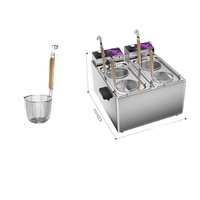 Cuiseur à pâtes électrique multifonctionnel en acier inoxydable 2000W+ Chauffage rapide pour Ramen/Liuosifen/Dumplings Équipement de restaurant