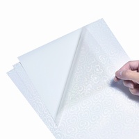 Fournisseur de matériaux : Rouleau d'autocollants en vinyle auto-adhésif transparent holographique à motif cœur, avec lamination holographique