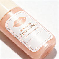 Etiquetas Personalizadas para Bálsamo Labial Haoxuan, Adhesivos Impresos en Papel Sintético con Acabado Brillante para Envases de Cosméticos