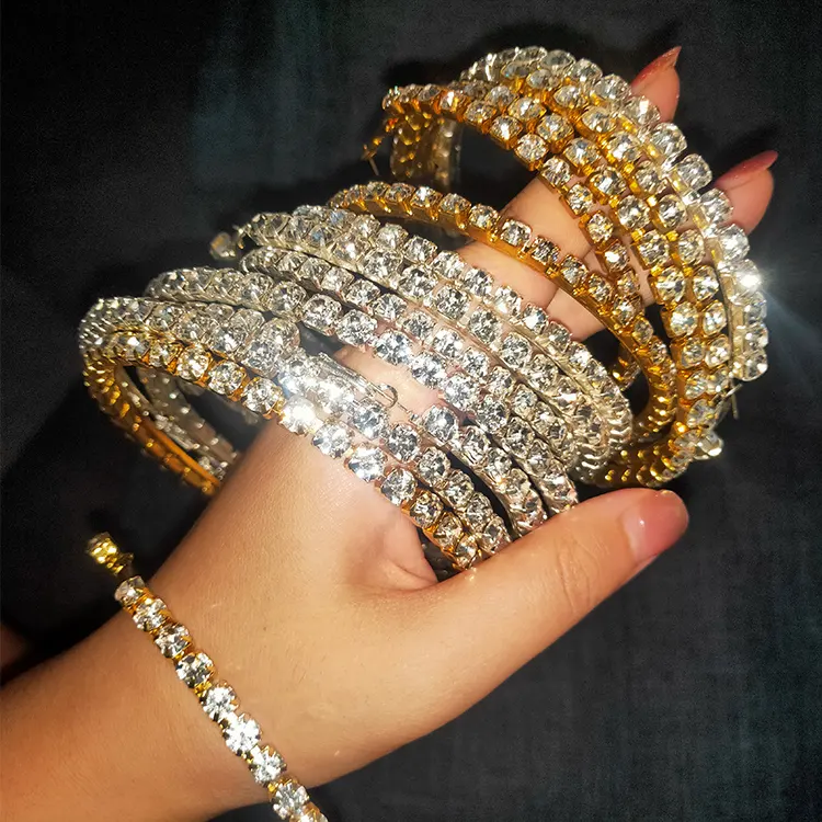 Rihanna Style Big Large Gold Plated Rhinestone Crystal colorful Diamond Hoop Earrings for women