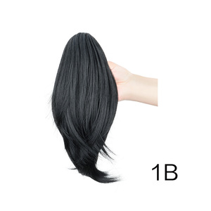 Queue <span class=keywords><strong>de</strong></span> <span class=keywords><strong>cheval</strong></span> synthétique courte micro-bouclée pour <span class=keywords><strong>femme</strong></span> avec pince à griffes en fibre haute température - Product Image 5