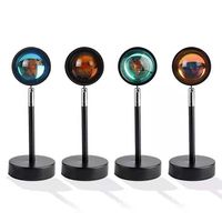 Lampe de table rechargeable USB TAIKOO, projecteur arc-en-ciel et coucher de soleil, lumière d'ambiance de fond