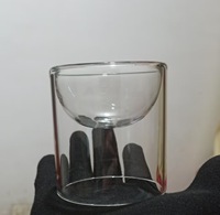 Bocaux à bougies en verre borosilicate à double paroi, résistants à la chaleur, porte-bougies parfumés, réutilisables, recyclables pour la Saint-Valentin