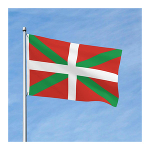Expédition rapide, nouvelle bannière de drapeau numérique imprimée en Espagne <span class=keywords><strong>basque</strong></span>, 3x5 pieds, pour décorations extérieures - Product Image 1