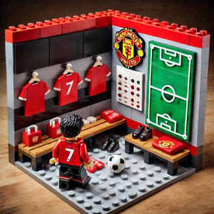 Módulo de Construcción de Fútbol: Maqueta de Ensamblaje DIY, Set de Bloques de Construcción de Sala de Cambio de Fútbol, Juguete Deportivo - Product Image 2