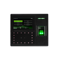 Terminal de contrôle d'accès biométrique Uface402 avec reconnaissance faciale et empreintes digitales pour le bureau