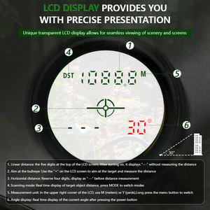 IP67 레이저 거리측정기 쌍안경 10x42 ED 2400m 레이저 측정 HD 쌍안경 여행 관광 및 야외 탐험용 - Product Image 4