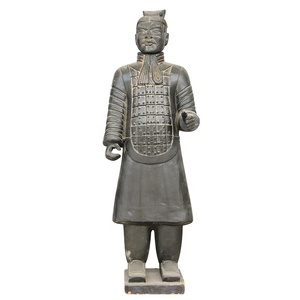 Fabbrica fornito <span class=keywords><strong>nero</strong></span> ceramica fatti a mano di colore argilla cinese <span class=keywords><strong>guerriero</strong></span> di terracotta - Product Image 1