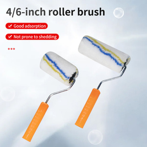 Les rouleaux de 4 et 6 pouces sont utilisés pour brosser la peinture à noyau, la peinture au latex et la peinture à noyau de revêtement. le <span class=keywords><strong>peintre</strong></span> peut brosser court - Product Image 2