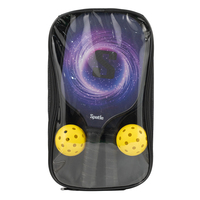 Ensemble de raquettes de pickleball en fibre de carbone Spatle avec 4 balles 14 mm 16 mm, raquette approuvée USAPA avec housse