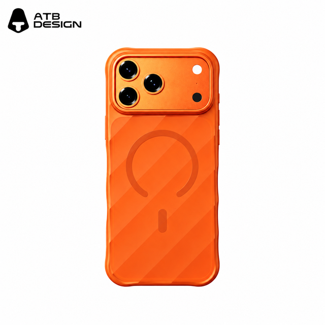 ATB 2026 Luxury Stain Resistant TPU+PC Phone Case for 16/17/18 Pro Max with Magnetic Wireless Charge & Delicate Skin Feel
