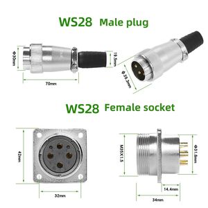 WS32การบิน Connector4/6/8/10/11/12/13/14/19พินปลั๊กไฟฟ้าสำหรับงานหนักและซ็อกเก็ตสำหรับเปลี่ยนอุปกรณ์อุตสาหกรรม - Product Image 2