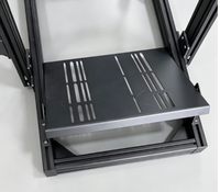 Cockpit de simulation de course en profilé aluminium Budget 4080, cadre de simulateur de course réglable compatible avec divers volants et pédales