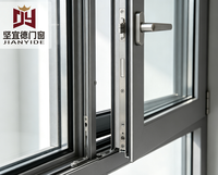 Ventanas Abatibles de Aluminio Aisladas y Acústicas de Alta Calidad, Vidrio Templado, Tamaños Personalizados, Duraderas, Resistentes a la Intemperie, para Apartamentos