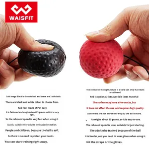Efunist EB adultos niños entrenamiento goma cabeza-montado reacción rápida punzonado velocidad bola reflejo estrés alivio <span class=keywords><strong>boxeo</strong></span> - Product Image 3