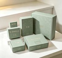 Boîte cadeau rigide personnalisée avec motif floral en relief, emballage en papier rigide multi-tailles pour bougies, bijoux et cosmétiques avec logo personnalisé