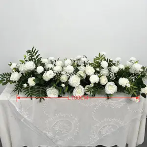 Prezzo di fabbrica fornitore di nozze fiori artificiali runner composizioni floreali per la decorazione