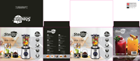 Mixeur multifonction Starlux 1,5 L à vitesse variable 220 V SUS Blender électrique Machine à jus de fruits électrique